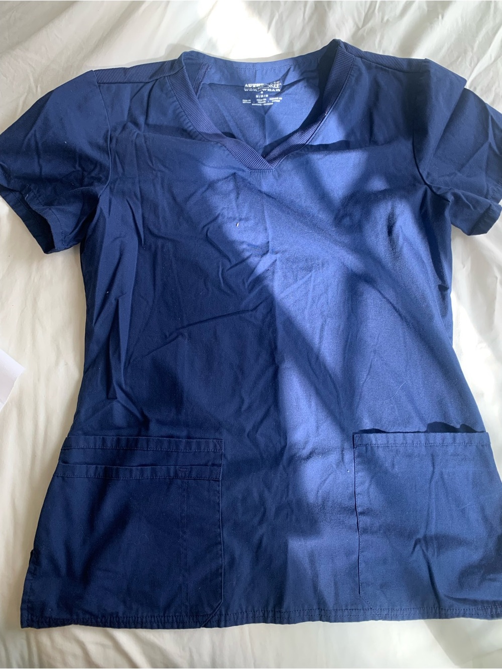 Cherokee Navy V-Neck Workwear Top